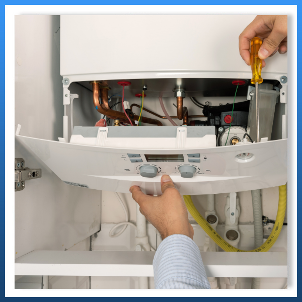 repairing boiler